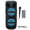 Parlante Bluetooth 6.5 x 2  Karaoke Mic y C.remoto NETMAK NM-PARISEO SDC